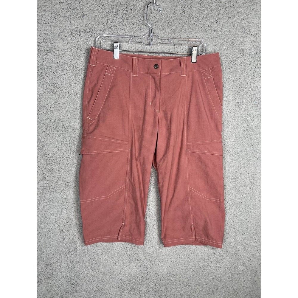 Exofficio Capri Pants Womens Size 8 Pink Rip Stop Hiking Outdoor Gorpcore Active